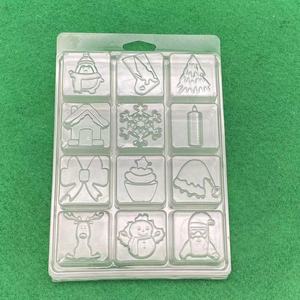 Hot Bánh Xe 100% Có Thể Tái Chế Dày Pet Bán Hàng Nóng 12 Khoang Sáp Tan Chảy Ngao Vỏ Sáp Tan Vỏ Vỏ Sò Bao Bì - Product Image 1