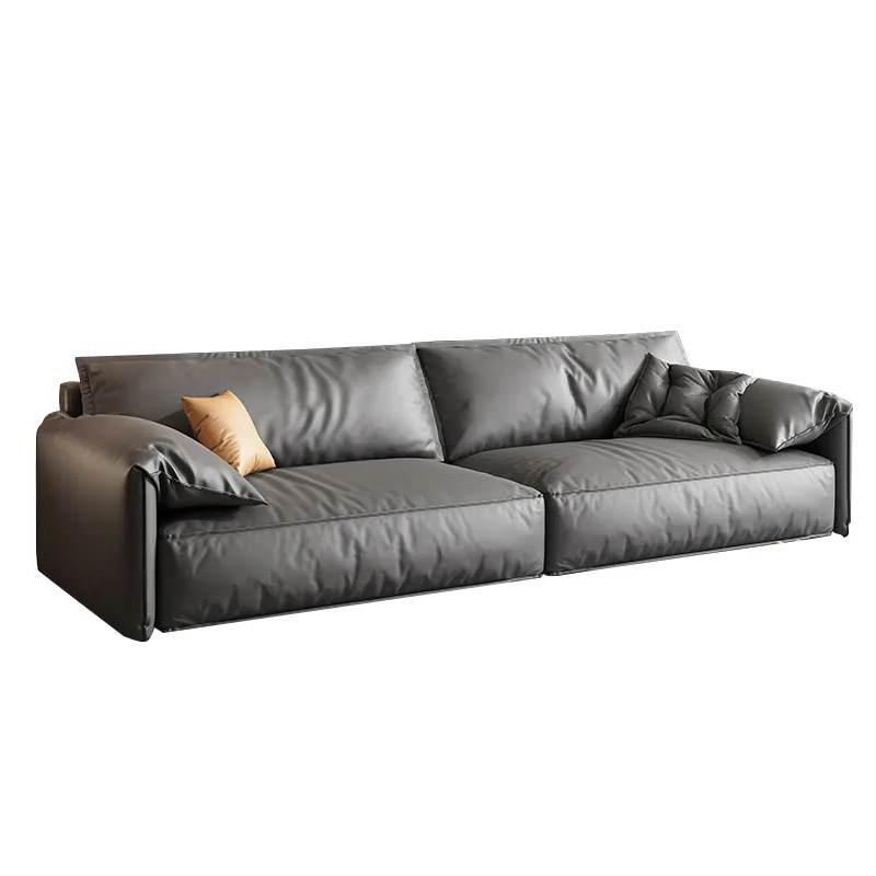 Nordische Technologie Stoff moderne Einzel Wohnzimmer 4 Sitzer Luxus Stoff Sofa