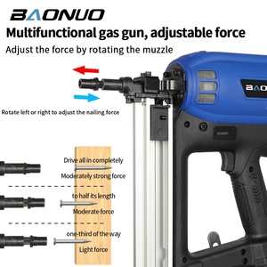 Pistolet à clous et agrafeuse sans fil 7,2 V, qualité industrielle et bricolage, avec batterie pour le bois, GSN 50T, cloueur sans fil portable - Product Image 3