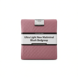 Couvre-lit Matrimonial Ultra Léger en Polyester, Motif Uni Cousu - Product Image 1