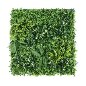 Wholesale Price Hedge Boxwood Grass Backdrop Wall Decoration Artificial Wall Plants Panel Vertical Garden Green Wall