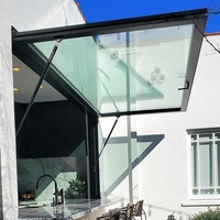 Grande lucarne toit fenêtres balançoire insonorisée panoramique verre aluminium auvent fenêtre balcon