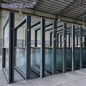 Ventanas Corredizas Verticales Inteligentes <span class=keywords><strong>de</strong></span> Aluminio con Doble Acristalamiento y Elevación Eléctrica <span class=keywords><strong>de</strong></span> <span class=keywords><strong>Vidrio</strong></span> Templado a Medida Rogenilan - Product Image 2