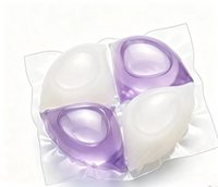 Capsules de lessive transparentes, aspect cristallin, vente au détail attrayante, capsules de lavage