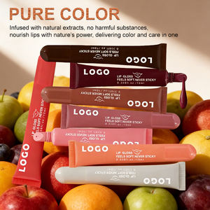 Private Label Custom Logo OEM ODM 24 Hours Color Non Sticky Plumping Formula 8 Default Shades Waterproof High Shine <b>Lip</b> <b>Gloss</b> - Product Image 4