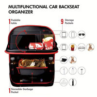 Sac de rangement pour siège de voiture fabriqué en usine, table à manger mobile, coussin anti-basculement multifonctionnel, porte-gobelet à eau pour jouets, trousse à outils