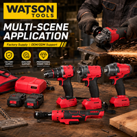 Kit combiné d'outils électriques sans fil 6 pièces avec batteries et chargeur, fourni par l'usine, OEM ODM, vente en gros