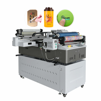 Impresora UV Plana 3 en 1 Modelo Actualizado Locor 6090/A1 para Souvenirs, Regalos, Vasos, Botellas, Rollos de Película UV DTF, Maquinaria de Impresión