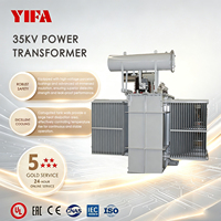 Transformateur de puissance immergé dans l'huile triphasé YIFA 35 kV, transformateur de distribution 35/0,4 kV, enroulement en cuivre, norme IEC