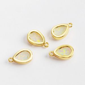 ZG0306 Liontin Opal Putih Asli, Liontin Opal Indah Lapis Emas <span class=keywords><strong>Teardrop</strong></span> - Product Image 6