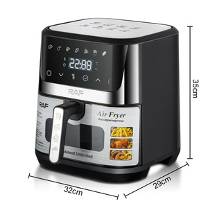 Freidora de Aire Estándar Europea de 8L, Gran Capacidad, Pantalla Táctil, Visible, Sin Aceite, Multifuncional, Eléctrica - Product Image 5