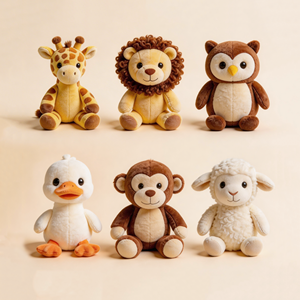 Jouets en peluche personnalisés <span class=keywords><strong>animaux</strong></span> de la forêt, <span class=keywords><strong>animaux</strong></span> en peluche pour machine à griffes, vente en gros, mignons et doux - Product Image 1