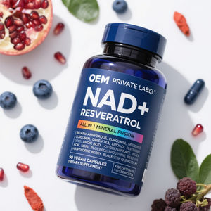 Tout en 1 Liposomal NAD + Resvératrol Quercétine Berbérine Fisetin Capsules Supplément NAD Capsules Supplément pour l'énergie cellulaire - Product Image 1