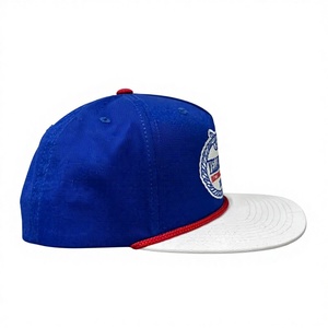 Custom 6 Panel <b>Flat</b> Brim Snapback <b>Hat</b> with 3D Embroidery Mesh Canvas Street Fashion Cap - Product Image 4