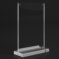 Accueil Magasin Table Top T En Forme De Porte-Affiche Cadre Photo Acrylique Table Menu Porte-Panneau Transparent Acrylique Présentoir Publicité