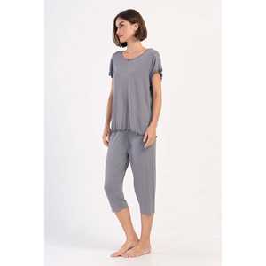 Kadin viscon XXL ชุดนอนสตรี yakka fiyonklu Kisa Kol babilali kaptakri IM - Product Image 3