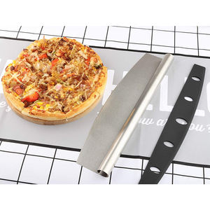 Heavy Duty Non Appiccicoso, Per Uso Domestico In Acciaio Inox Pizza Rocker Lama Della Taglierina Con Coperchio di Protezione/ - Product Image 5