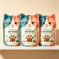 Pochette Doypack Personnalisée en Aluminium Imprimé par Gravure, Anti-humidité, en BOPP/Nylon, Haute Qualité pour Emballage Alimentaire pour Animaux (Chats et Chiens)