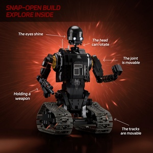 New Product Security Droid Building Blocks <b>Toy</b> with Glowing Eyes Movable Joints and Tracks for Kids and Collectors OEM Wholesale - Product Image 3