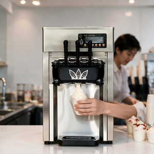 <b>Snack</b> <b>Machine</b> Commercial Soft Ice <b>Machine</b> 3 Flavors Ice Maker Making <b>Machine</b> for Sale - Product Image 2