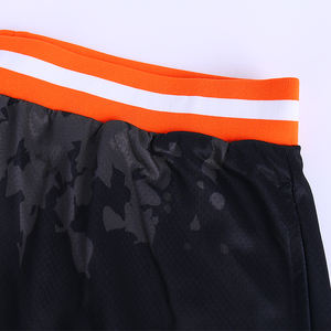 Pantalones cortos de baloncesto Bordados florales vintage retro para hombre personalizados al por mayor pantalones cortos deportivos de baloncesto blancos de malla gruesa para niños para hombre - Product Image 4