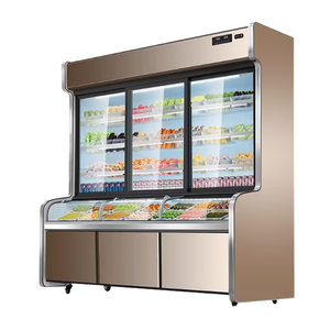 Réfrigérateur-Congélateur Double Porte Grande Capacité, Dégivrage Automatique, Vitrine Verticale, Congélateur Horizontal ICC-1 - Product Image 1
