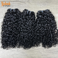 Extensiones de Cabello Humano Virgen Vietnamita, Extensiones de Cabello Remy Virgen de Alta Calidad, Cabello Humano Virgen Brasileño Rizado Pixie Birmano
