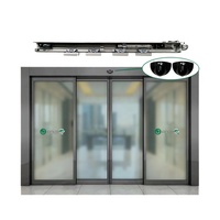 Porte coulissante à capteur sensible pour entrée d'hôpital, opérateur intelligent, télécommande, ferme-porte automatique