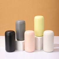 Thermos isotherme à double paroi en acier inoxydable personnalisé de 400 ml en forme de capsule, bouteille d'eau de voyage avec filtre
