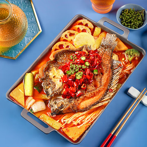 Tilapia picante congelada Lista para cocinar Pescado chino Mala Tilapia a la parrilla Pescado congelado precocinado - Product Image 3