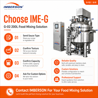 Homogénéisateur-mélangeur sous vide 200L en acier inoxydable SUS304 et 316L, équipement de transformation alimentaire à petite échelle pour la production de mayonnaise, jus et crème en mini-lots d'essai
