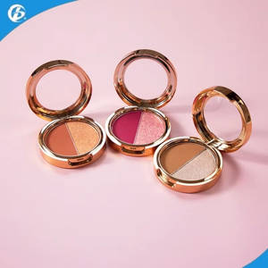 Fard à paupières <span class=keywords><strong>2</strong></span> en 1, fini mat et scintillant, personnalisable, marque privée, haute pigmentation - Product Image 1