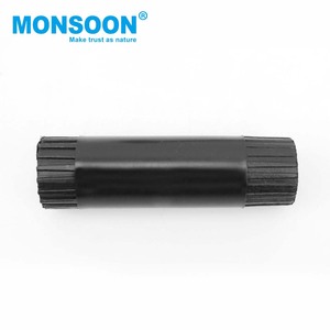 MONSOON Plastic <b>Adjustable</b> Furniture <b>Leg</b> Black Round Kitchen Cabinet Leveling Feet for Cabinet <b>Table</b> Desk Sofa - Product Image 5