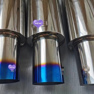 Tuyau d'échappement de silencieux de voiture en acier inoxydable de 168 mm 76 mm Son d'entrée de Modification automobile Résonateur de silencieux d'échappement - Product Image 5