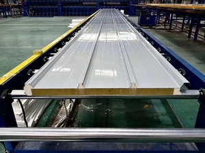 Màu thép mạ kẽm sóng đá len cách nhiệt mái Sandwich Panel - Product Image 3