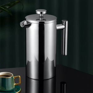 Cafetière en acier inoxydable à double paroi, artisanale, avec filtre, adaptée à une <span class=keywords><strong>utilisation</strong></span> en extérieur, cafetière <span class=keywords><strong>moka</strong></span> - Product Image 5