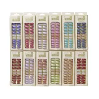 RLT 24 pz/scatola Imballaggio di Bellezza Per La Cura Personale Fornitori Unghie Artificiali Del Chiodo di Arte Nails Fashion False Nails Tips