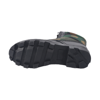 Bottes de combat hautes à motif camouflage vert jungle tout-terrain