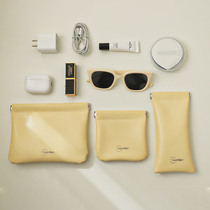 Sac de rangement multifonctionnel YuanBen en PU, rectangulaire, portable, pour maquillage, rouge à lèvres, écouteurs, câbles, organiseur de voyage - Product Image 1