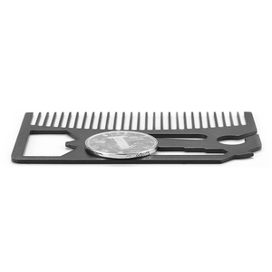 Herramienta de tarjeta de Peine de barba 10 en 1 de acero inoxidable irrompible - Product Image 3