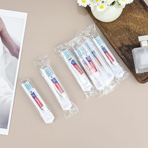 Support de brosse à dents de voyage pliable et hygiénique avec brosse à poils moyens pour adulte, marque OEM, dentifrice inclus - Product Image 2