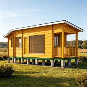 <span class=keywords><strong>Chalet</strong></span> en bois préfabriqué d'extérieur sur fondation surélevée avec fenêtre panoramique <span class=keywords><strong>pour</strong></span> site touristique et ferme - Product Image 1