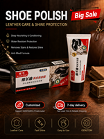Hei Niu - Betún para Zapatos de Cuero con Aceite de Oveja, Suave y No Irritante, 70g, Fácil de Limpiar, en Caja