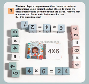 YUCI amusant apprentissage <span class=keywords><strong>jeu</strong></span> <span class=keywords><strong>de</strong></span> table <span class=keywords><strong>en</strong></span> bois <span class=keywords><strong>multiplication</strong></span> et division éducatives précoces unisexe - Product Image 2
