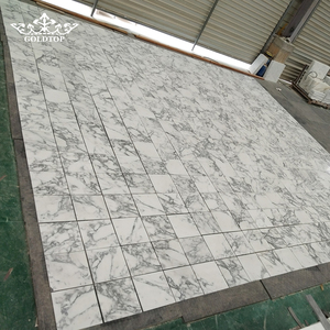 Goldtop Stone Polished Surface Wholesale Price Italy Arabescato <b>White</b> Marble Stone Tiles for Interior Wall and Floor Project - Product Image 2