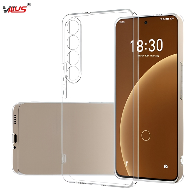 Meizu 21 and 17 Phone Cases Transparent TPU Shockproof Material Soft Shell Anti Scratch Mirror Surface