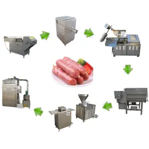 Electric hydraulic salami filling stuffing making machine sausage ham stuffer and meat grinder machine for sale