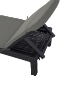 Chaises longues d'extérieur robustes, dossier réglable, montage facile et imperméable, légères pour le patio, la piscine, la plage et la cour.