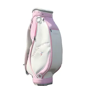 2022 공장 사용자 정의 핑크 숙녀 골프 가방 여성 골프 Caddie 가방 PU 골프 가방