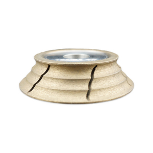 Roue périphérique diamantée OG de 10 mm pour machine à chanfreiner le verre, 3 meules à verre OG personnalisables OEM pour applications métalliques - Product Image 5
